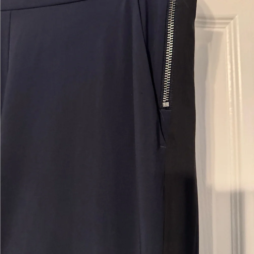 Athleta Navy Wide Leg Pants - Picture 2 of 3